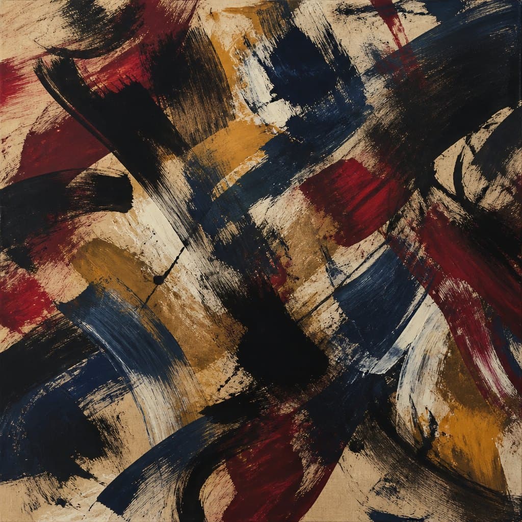 AI-generated image inspired by Abstract Expressionism
