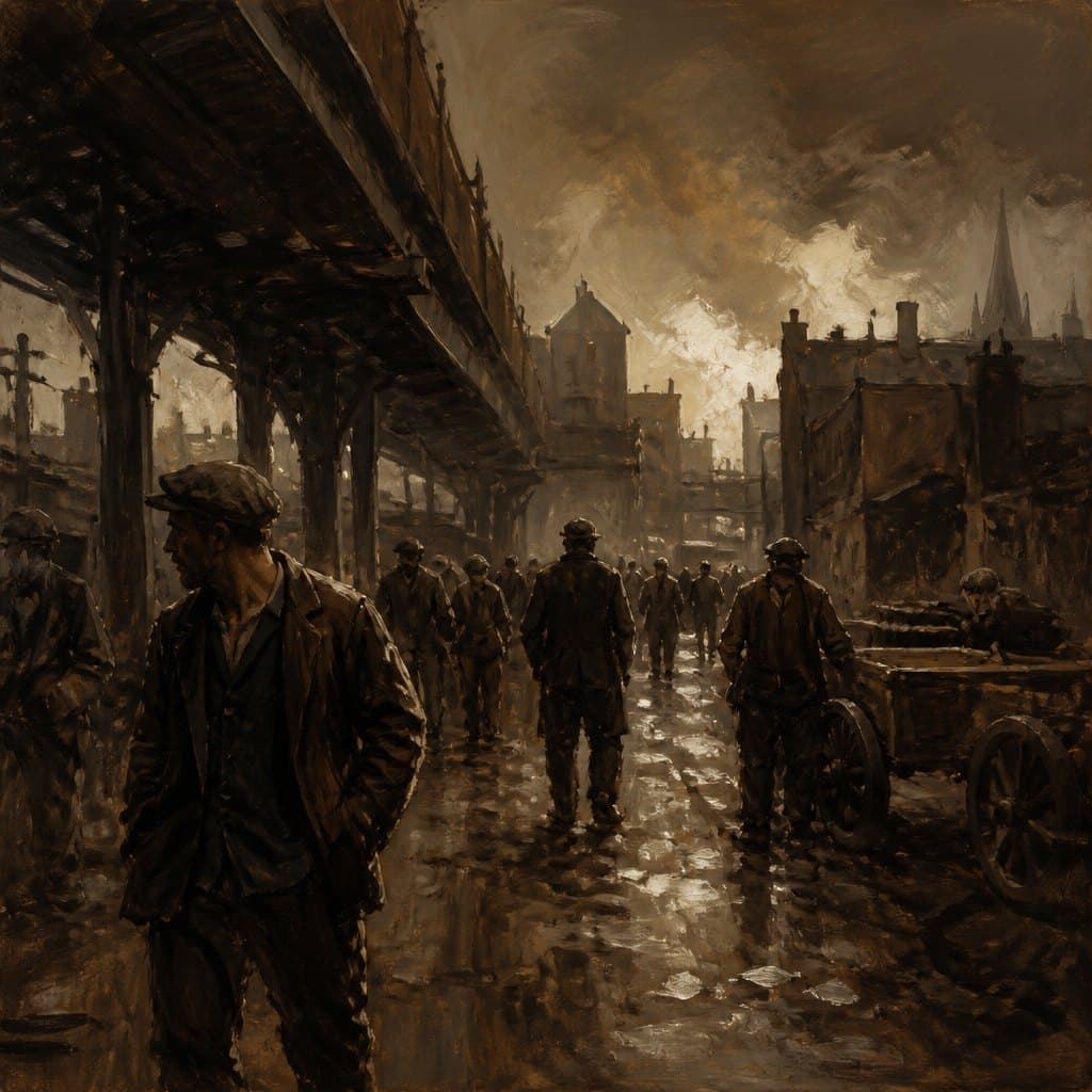 AI-generated image inspired by Ashcan School