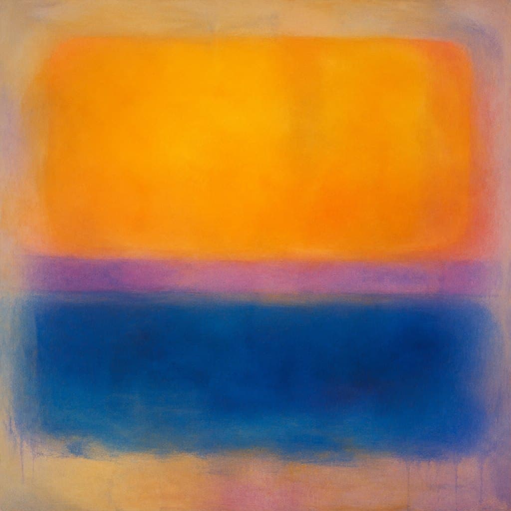 AI-generated image inspired by Color Field Painting