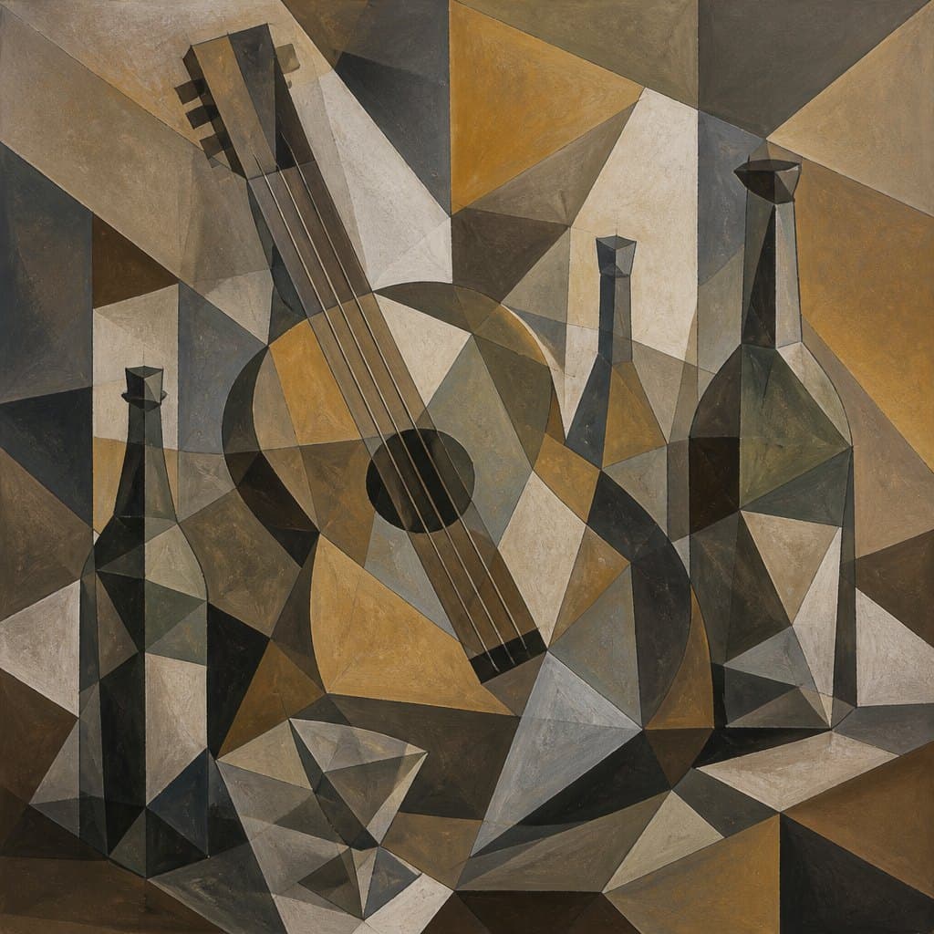 AI-generated image inspired by Cubism