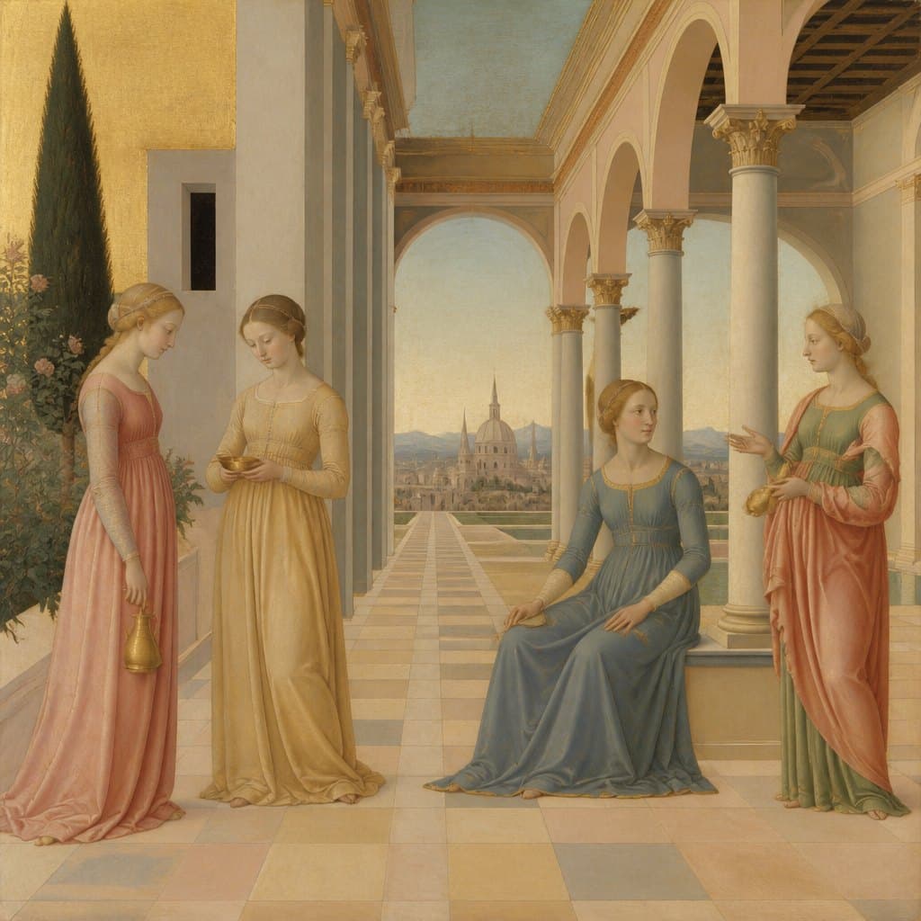 AI-generated image inspired by Early Renaissance