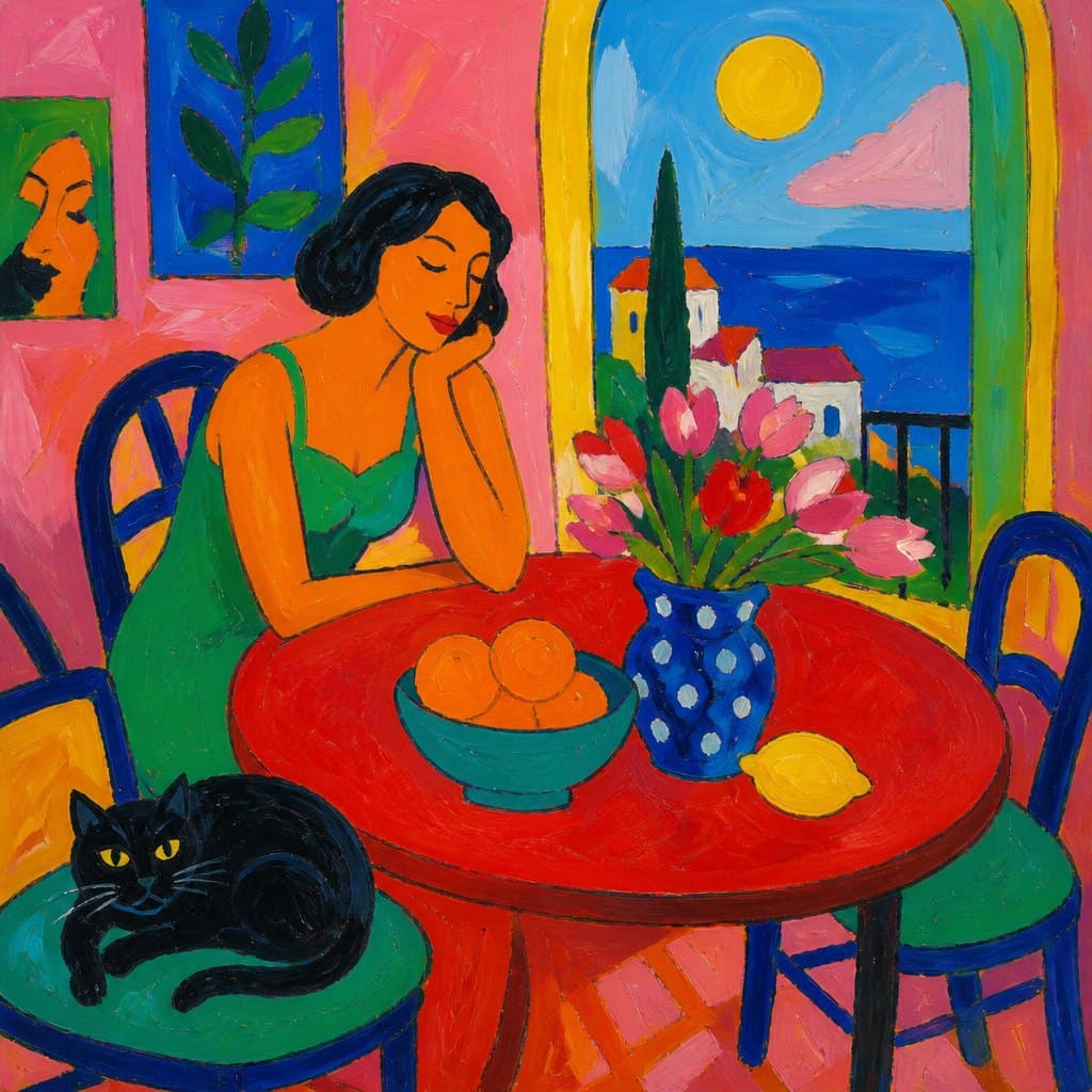 AI-generated image inspired by Fauvism
