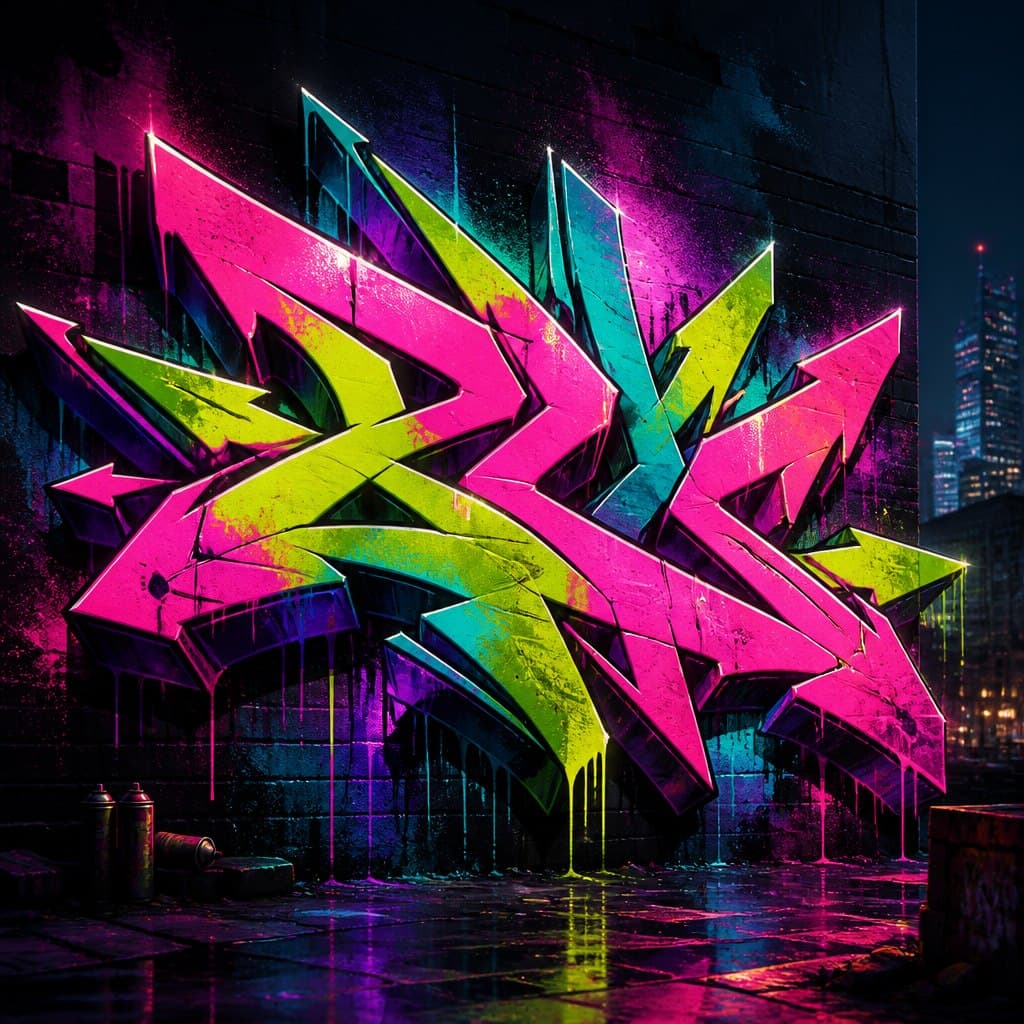 AI-generated image inspired by Graffiti Art
