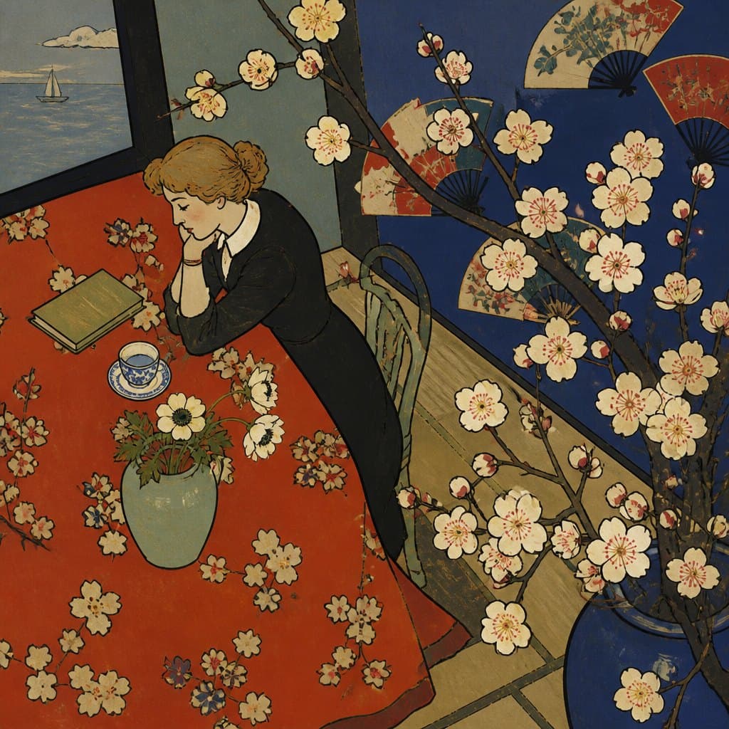 AI-generated image inspired by Japonisme