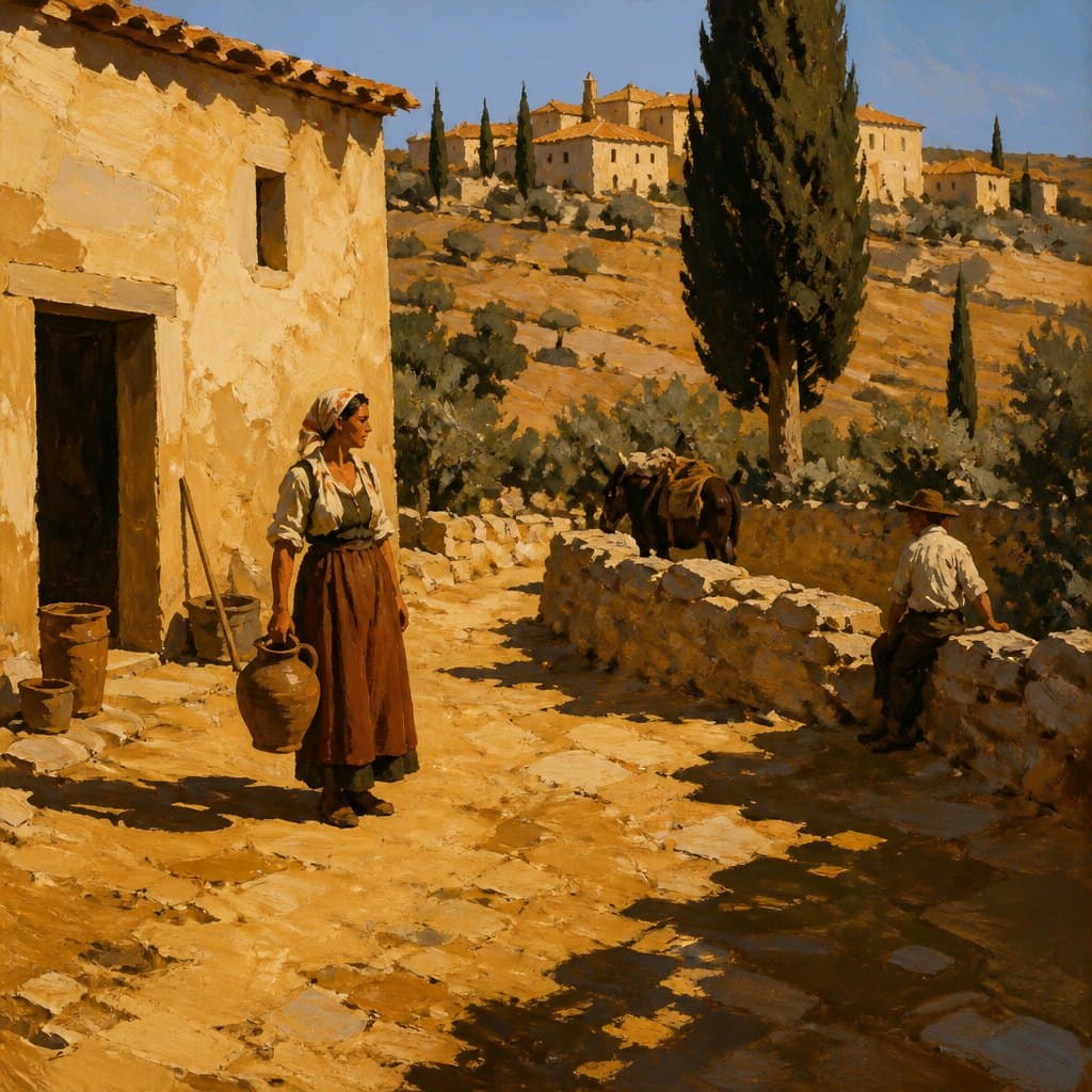 AI-generated image inspired by Macchiaioli