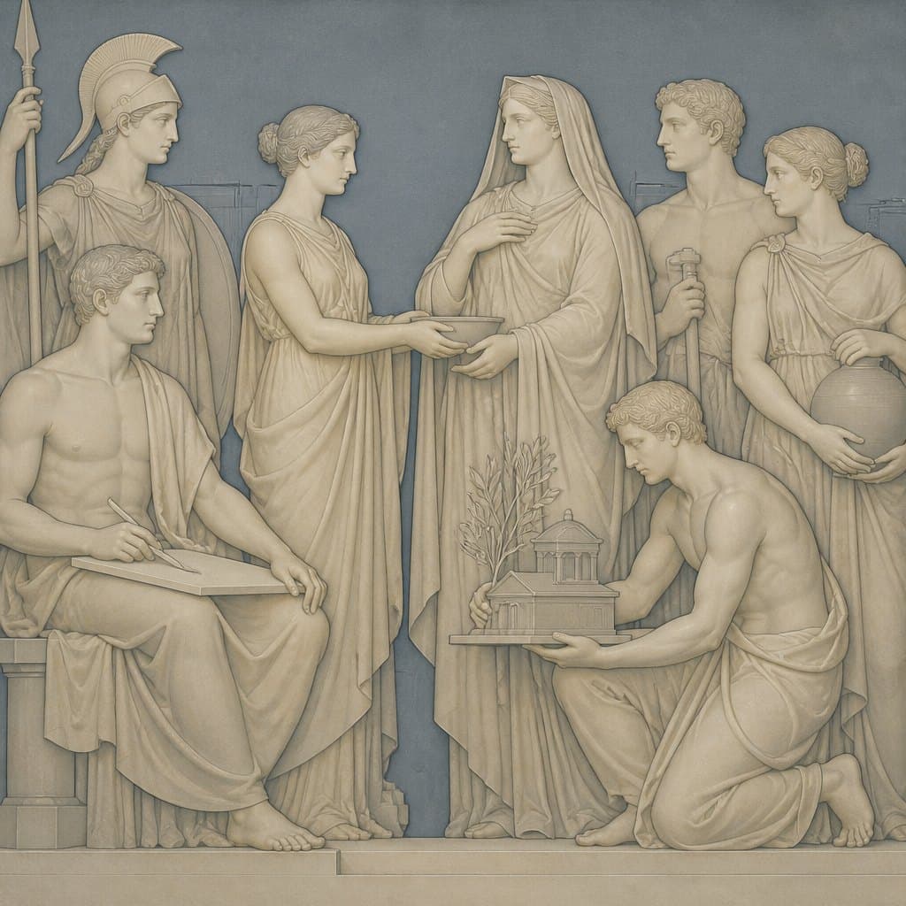 AI-generated image inspired by Neoclassicism