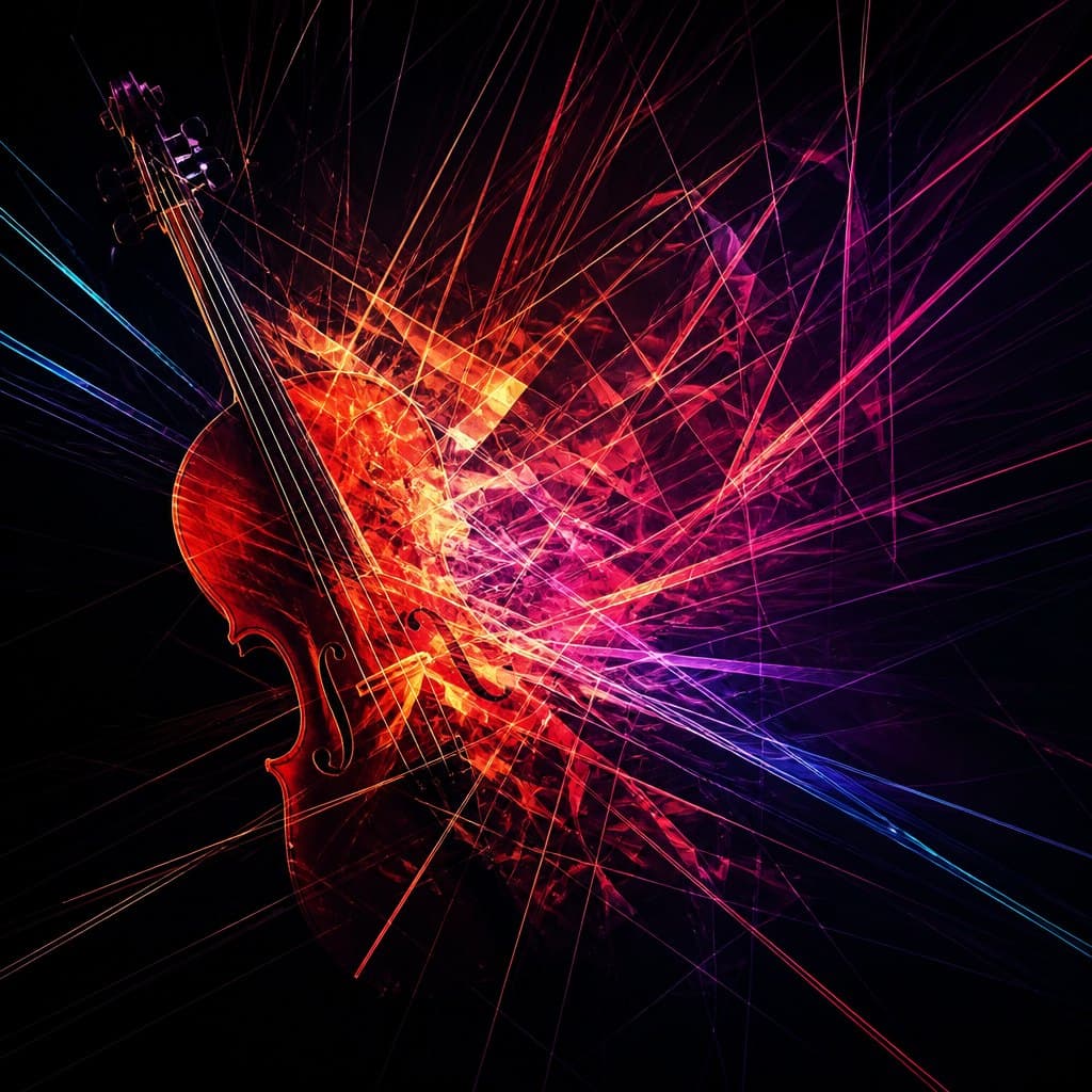 AI-generated image inspired by Rayonism