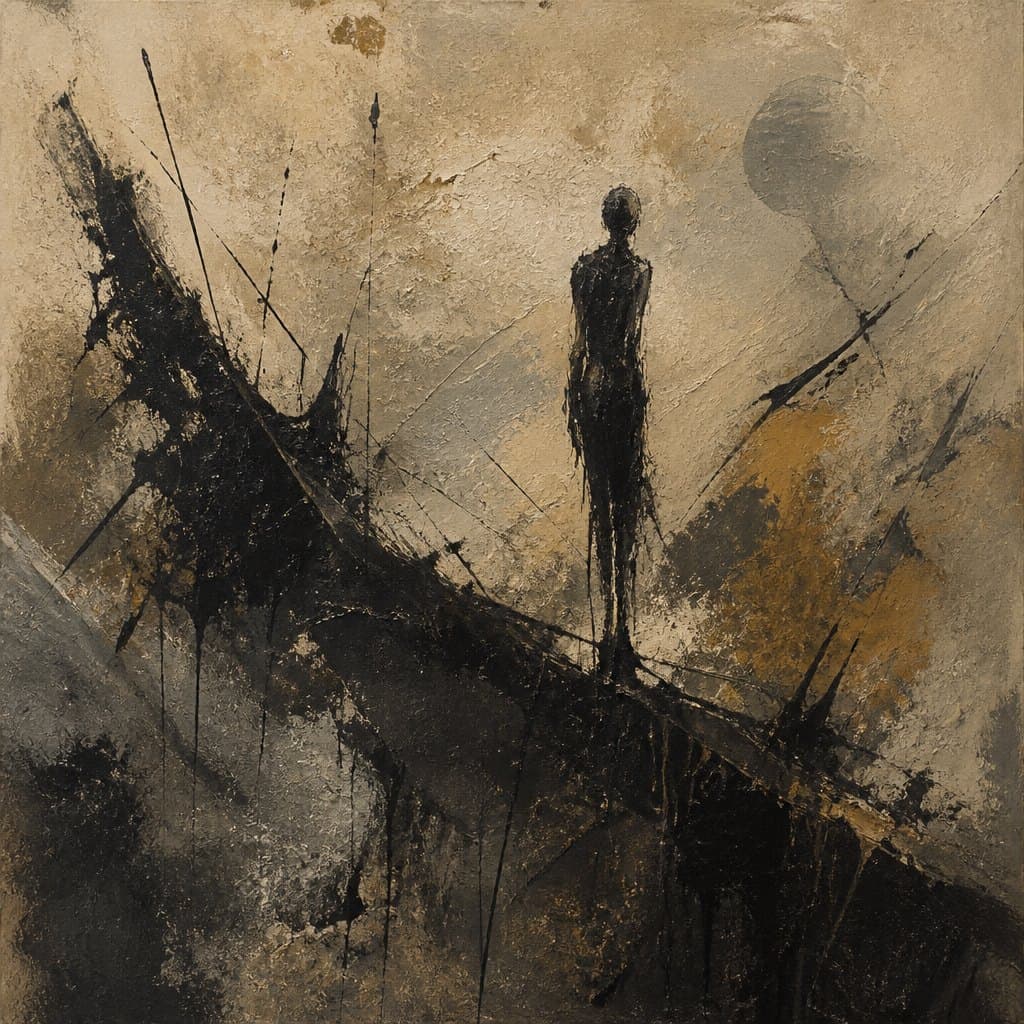 AI-generated image inspired by Tachisme