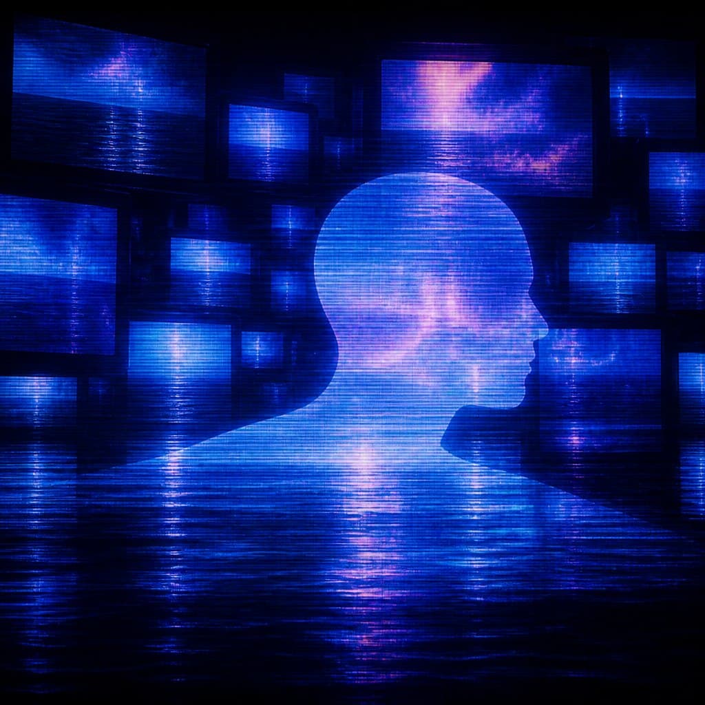 AI-generated image inspired by Video Art