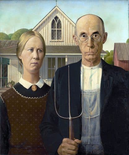 American Gothic title QS:P1476,en:"American Gothic "label QS:Len,"American Gothic "label QS:Les,"American Gothic"label QS:Lhu,"Amerikai gótika"label QS:Lis,"American Gothic"label QS:Leu,"American Gothic"label QS:Lru,"Американская готика"label QS:Lde,"American Gothic"label QS:Len-gb,"American Gothic"label QS:Lsr-ec,"Америчка готика"label QS:Lzh,"美国哥特式"label QS:Lda,"American Gothic"label QS:Lka,"ამერიკული გოტიკა"label QS:Lja,"アメリカン・ゴシック"label QS:Lsv,"American Gothic"label QS:Luk,"Американська готика"label QS:Leml,"American Gothic"label QS:Lzh-hant,"美國哥德式"label QS:Lko,"아메리칸 고딕"label QS:Len-ca,"American Gothic"label QS:Lit,"American Gothic"label QS:Lfr,"American Gothic"label QS:Lfi,"American Gothic"label QS:Luz,"Amerikancha gotika"label QS:Lhy,"Ամերիկյան գոթիկա"label QS:Lms,"American Gothic"label QS:Leo,"Usona Gotiko"label QS:Lmr,"अमेरिकन गॉथिक"label QS:Llt,"Amerikietiška gotika"label QS:Lvi,"American Gothic"label QS:Larz,"القوطيه الامريكيه"label QS:Llv,"Amerikāņu gotika"label QS:Laz,"Amerikan qotikası"label QS:Lnew,"अमेरिकन गथिक"label QS:Lml,"അമേരിക്കൻ ഗോതിക്"label QS:Lsr,"Америчка готика"label QS:Lpt-br,"American Gothic"label QS:Lca,"Gòtic americà"label QS:Lid,"American Gothic"label QS:Lpl,"American Gothic"label QS:Lnb,"American Gothic"label QS:Lnl,"American Gothic"label QS:Ltr,"Amerikan Gotiği"label QS:Lbg,"Американска готика"label QS:Lpt,"Gótico Americano"label QS:Lro,"American Gothic"label QS:Lfa,"گوتیک آمریکایی"label QS:Lar,"القوطية الأمريكية (لوحة)"label QS:Lhe,"אמריקן גות'יק"label QS:Lcs,"Americká gotika" — American Regionalism