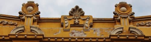 Detalle Art Nouveau de una casa en Puebla — Art Nouveau
