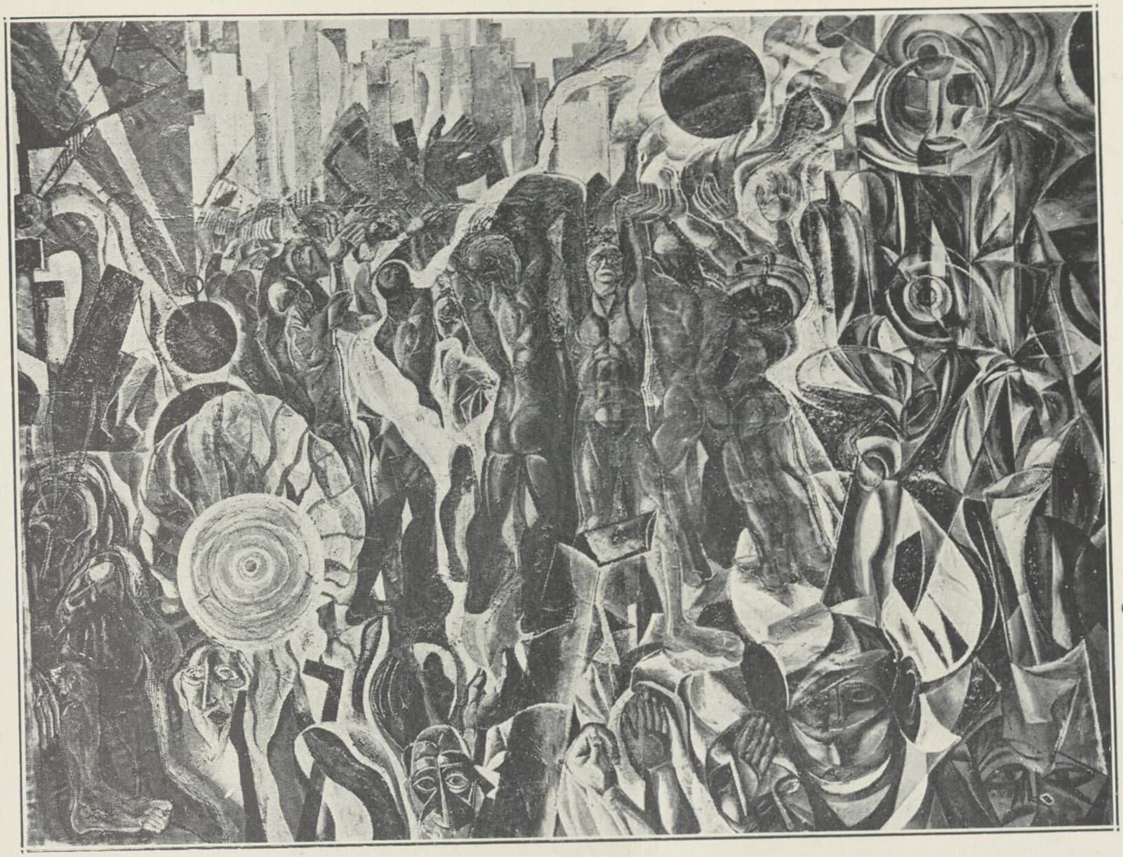 Advent of the Mechanical Man — Futurism artwork
