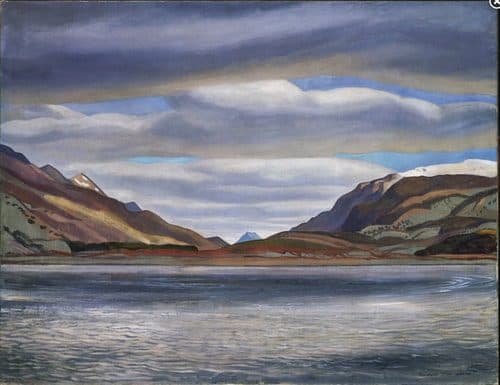 Azopardo River of Rockwell Kent 1922 — Hard-Edge Painting