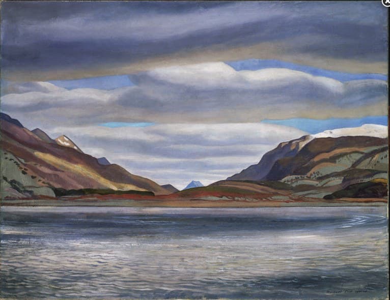 Azopardo River of Rockwell Kent 1922 — Hard-Edge Painting artwork