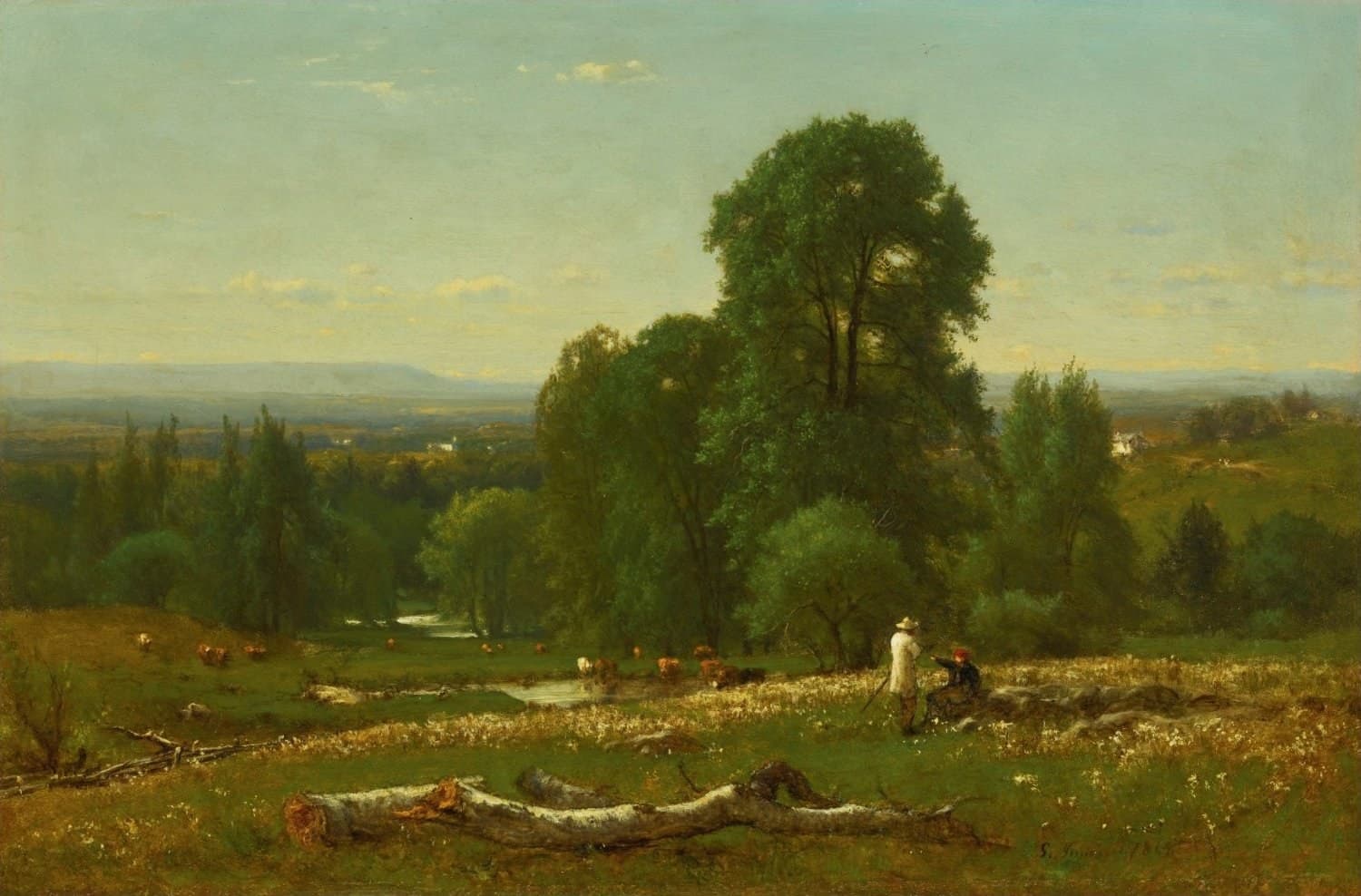 Landscapelabel QS:Len,"Landscape"label QS:Lfr,"Paysage"label QS:Lde,"Landschaft" — Hudson River School artwork