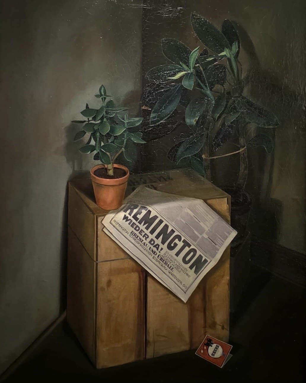 Arno Henschel, Stillleben mit Zeitung — New Objectivity artwork