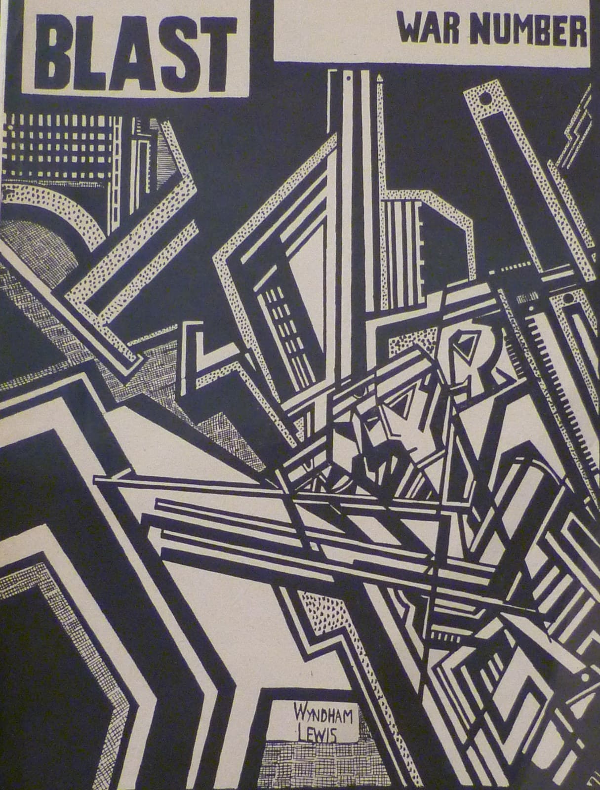 Blast 2 (detail) — Vorticism artwork